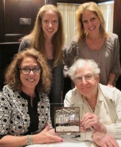 (Clockwise) BGU President Prof. Rivka Carmi, Michele Lopatin Taylor, Lindsey Lopatin, Larry Goodman