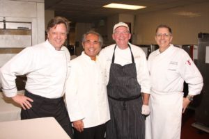 The Chefs of Americans for Ben-Gurion University’s 2014 Gourmet Kosher Extravaganza: Mark Cox, Mark’s; Carmelo Mauro, Carmelo’s; John Sheely, Mockingbird Bistro and Osteria Mazzantini; Chef Steve Caruana, Westin Galleria Hotel