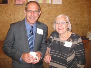 Prof. Alon Friedman with regional board member, Arlene Krieger at an event she hosted