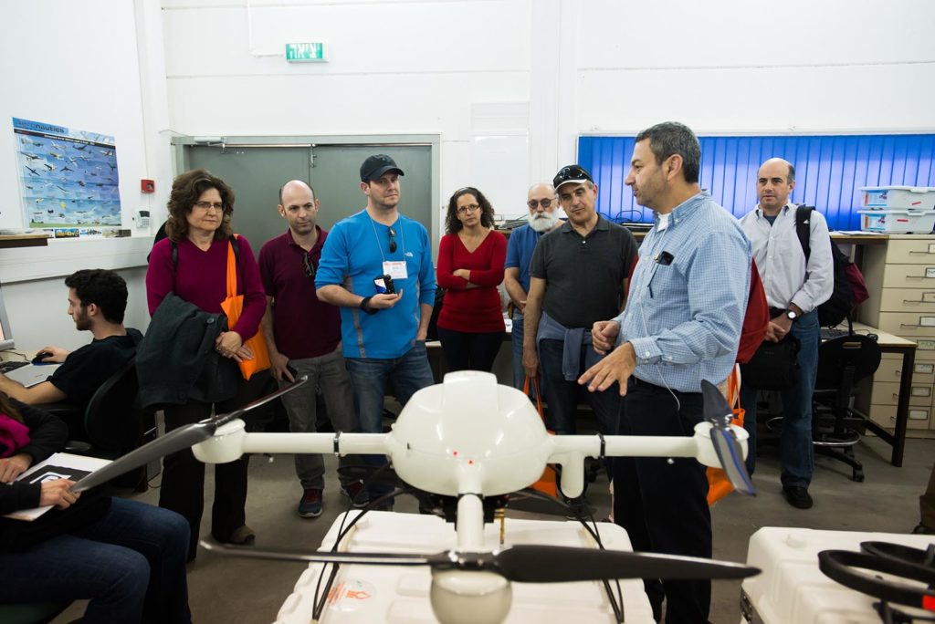 Learning about autonomous helicopters being developed at BGU’s Homeland Security Institute with Prof. Dan Blumberg