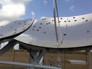 Israeli startup ZenithSolar purchased technology from Ben-Gurion University of the Negev to make these solar panels that are now powering a kibbutz near Tel Aviv.