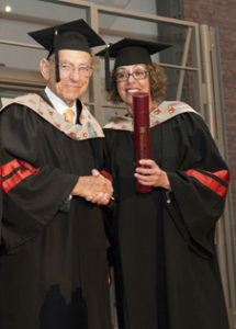 Eric Ross received an honorary doctoral degree from BGU in June 2010.
