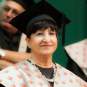Adina Bar-Shalom received an honorary doctorate from BGU in 2012.