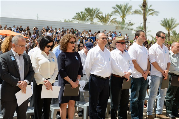 Stuart and Evie Steinberg attended the Israeli Fallen Soldiers and Victims of Terrorism Remembrance Day Ceremony at Ben-Gurion University of the Negev to honor the memory of their son, Max, on April 21. 