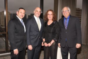 Prof. Dan Blumberg; Doron Krakow, Americans for Ben-Gurion University executive vice president; BGU President Prof. Rivka Carmi; Prof. Steve Rosen