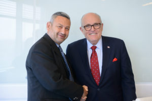 Prof. Dan Blumberg and Former New York City Mayor Rudolph W. Giuliani 