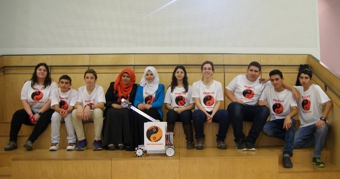 The winning team from BGU's Jusidman Science Center for Youth