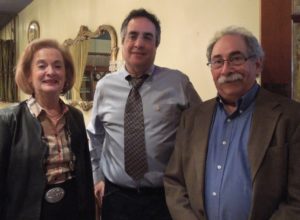 Ann Waldman, former chair of Americans for Ben-Gurion University's Philadelphia Chapter; Prof. Ariel Novoplansky; and David Blumenthal, member of the chapter’s board of directors