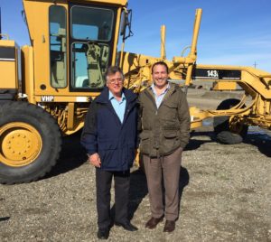 Prof. Eilon Adar with Kyriakos Tsakopoulos at Conaway Ranch