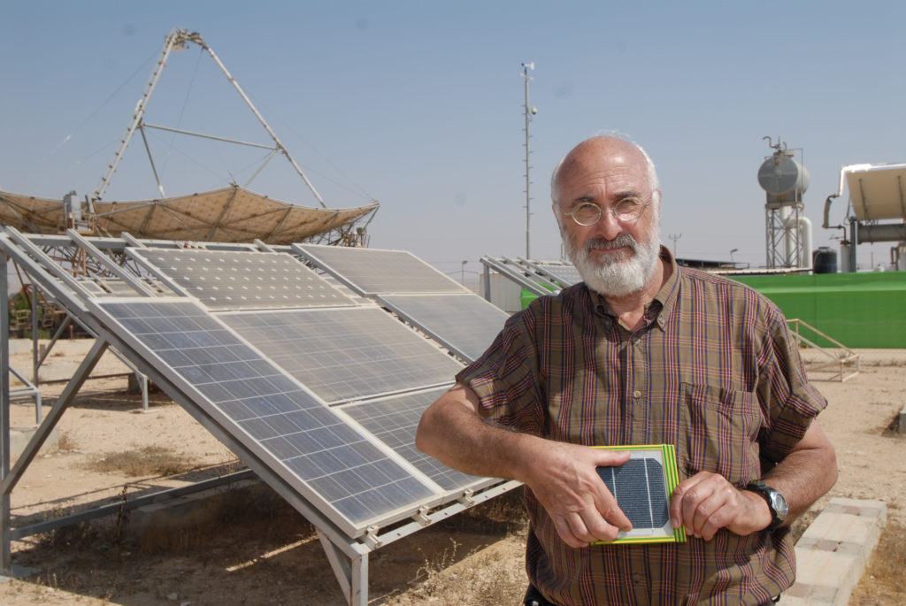Prof. David Faiman at Israel's National Solar Energy Center on BGU's Sde Boker campus