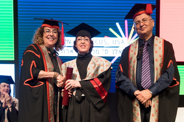 Ellen Marcus receives her honorary doctorate