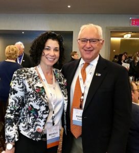 Philadelphia Chapter Co-chair and Zin Fellow, Michele Levin; with Dr. Barry Kayne, Delaware Chapter Chair
