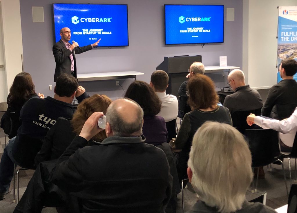 A4BGU and New England-Israel Business Council Cyber event with Morphisec and Cyberark, March 5, 2020. Nir Gertner, Chief Security Strategist, Cyberark