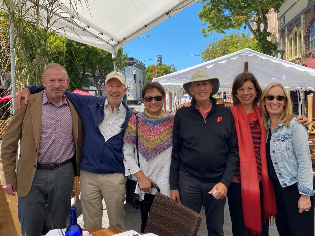 Steve and Sonny Hurst, and Alan Hurst with A4BGU CEO Doug Seserman, and Philanthropic Relationship Officers Judith Alterman and Jerami Shechter
